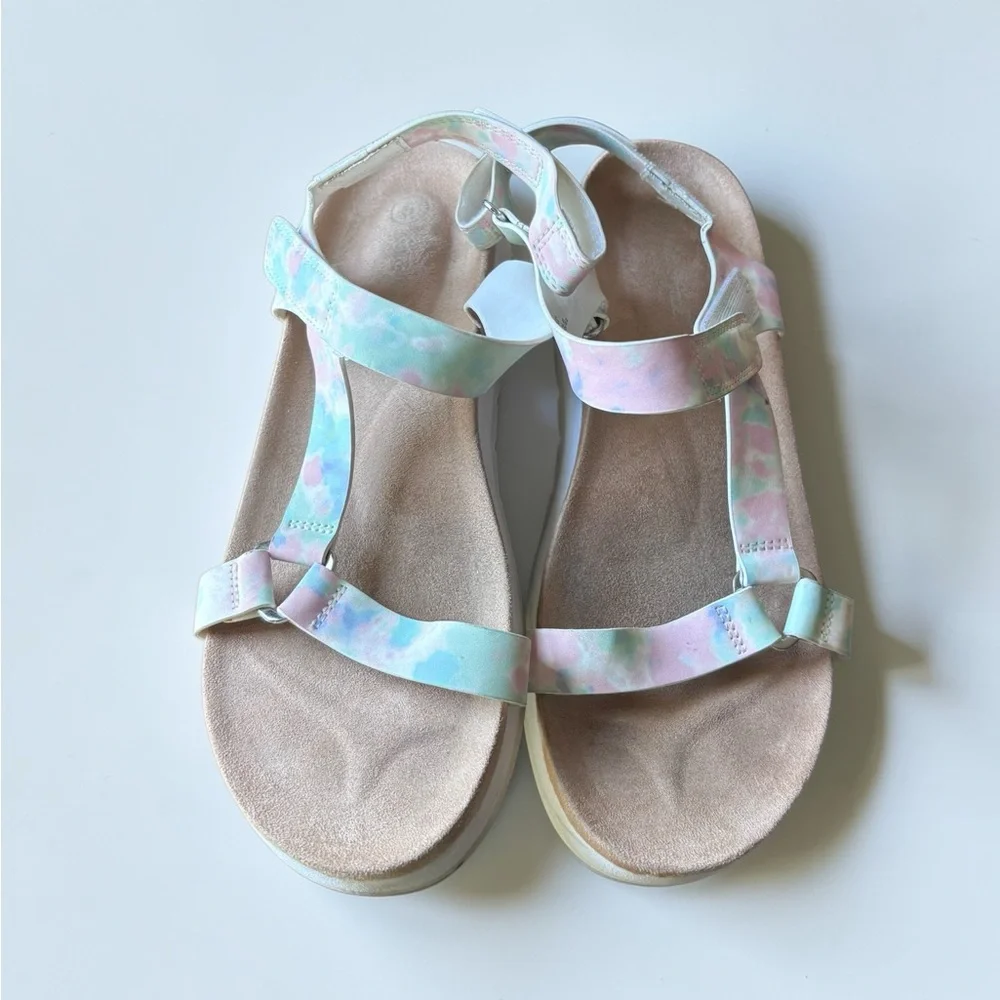 Pastel Tie-Dye Strap‎ Sandals